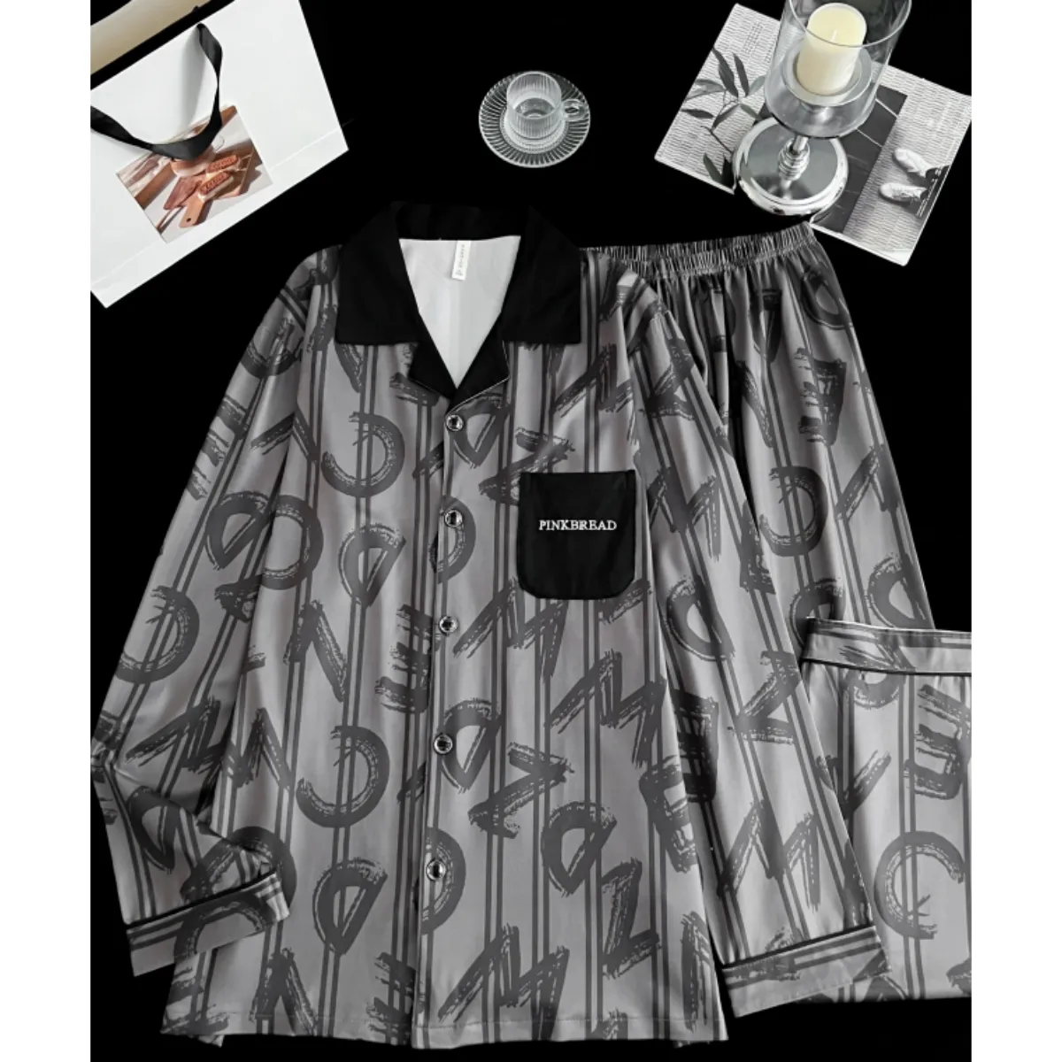 170g Europe & US Style Men's/Teen Long Pure Cotton Pajama, Loose Casual Spring/Summer Wearable-Outside Loungewear · Wholesale · OEM · Worldwide Shipping - View 3