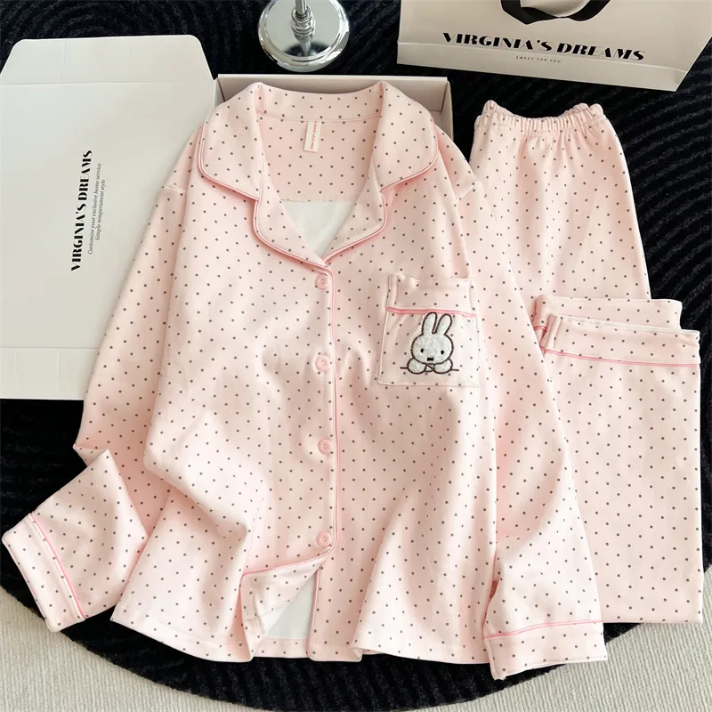 Piyama Wanita Musim Gugur Musim Dingin Coral Fleece Berbulu Tebal Lengan Panjang Musim Semi Musim Gugur Set Pakaian Rumah · Grosir · OEM · Pengiriman Global - View 1