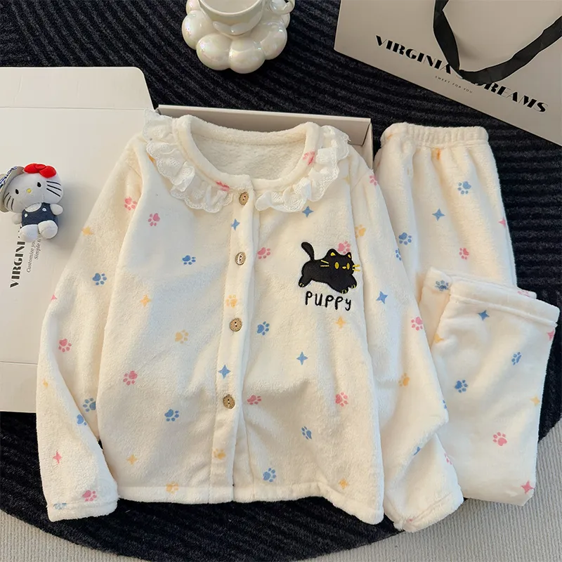 Ensemble en flanelle nouveau modèle 2026, pyjama portable pour filles d'âge intermédiaire et plus · Grossiste · OEM · Mondial - Detail 3