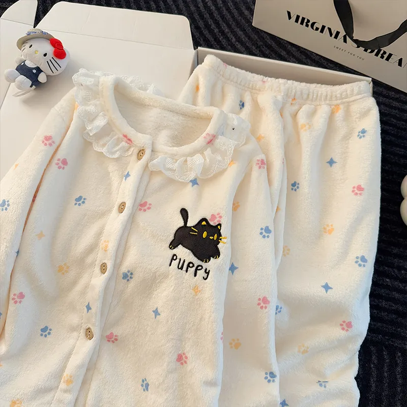 Ensemble en flanelle nouveau modèle 2026, pyjama portable pour filles d'âge intermédiaire et plus · Grossiste · OEM · Mondial - View 3