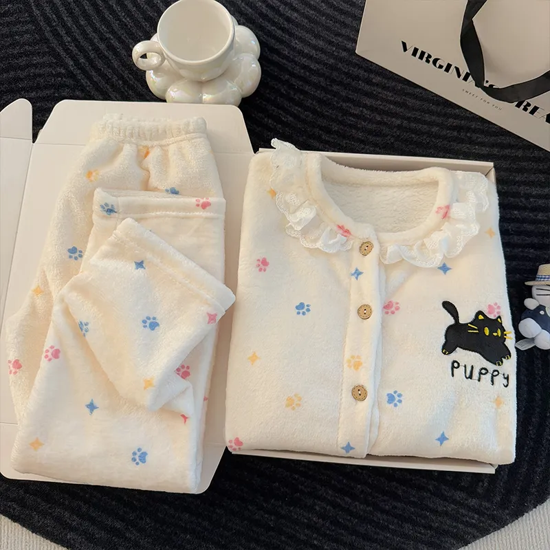 Ensemble en flanelle nouveau modèle 2026, pyjama portable pour filles d'âge intermédiaire et plus · Grossiste · OEM · Mondial - Detail 10