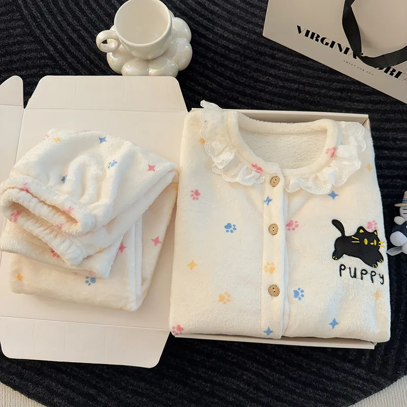 Ensemble en flanelle nouveau modèle 2026, pyjama portable pour filles d'âge intermédiaire et plus · Grossiste · OEM · Mondial - Detail 11