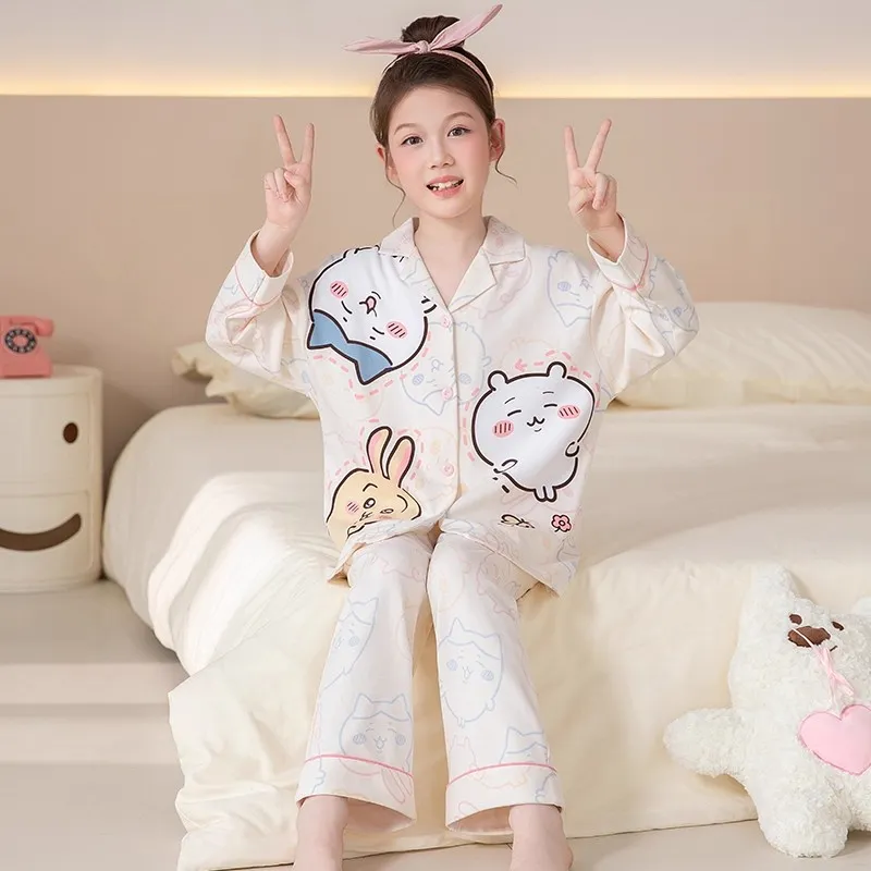 2026 New Autumn Cotton-Like Lapel Collar Older Kids' Wearable-Out Pajamas · Wholesale · OEM · Worldwide Shipping - View 3