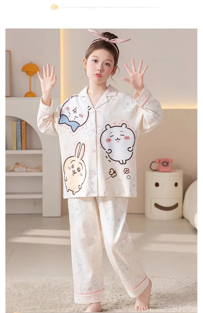 2026 New Autumn Cotton-Like Lapel Collar Older Kids' Wearable-Out Pajamas · Wholesale · OEM · Worldwide Shipping - Detail 7