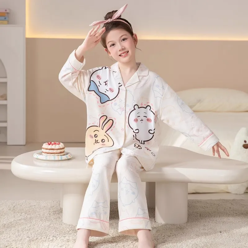 2026 New Autumn Cotton-Like Lapel Collar Older Kids' Wearable-Out Pajamas · Wholesale · OEM · Worldwide Shipping - View 1