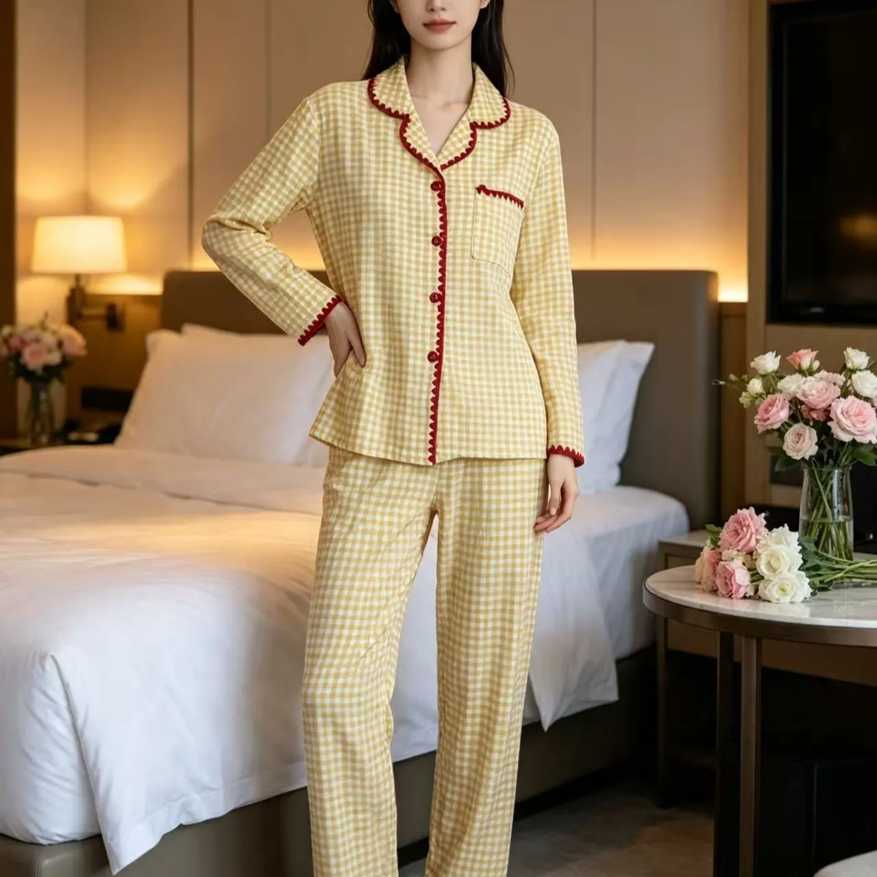 元祖工場 シェルエッジ秋冬爆売れパジャマ女性向けカートゥーン暖かいルームウェア · 卸売 · OEM · 世界へ発送 - View 4