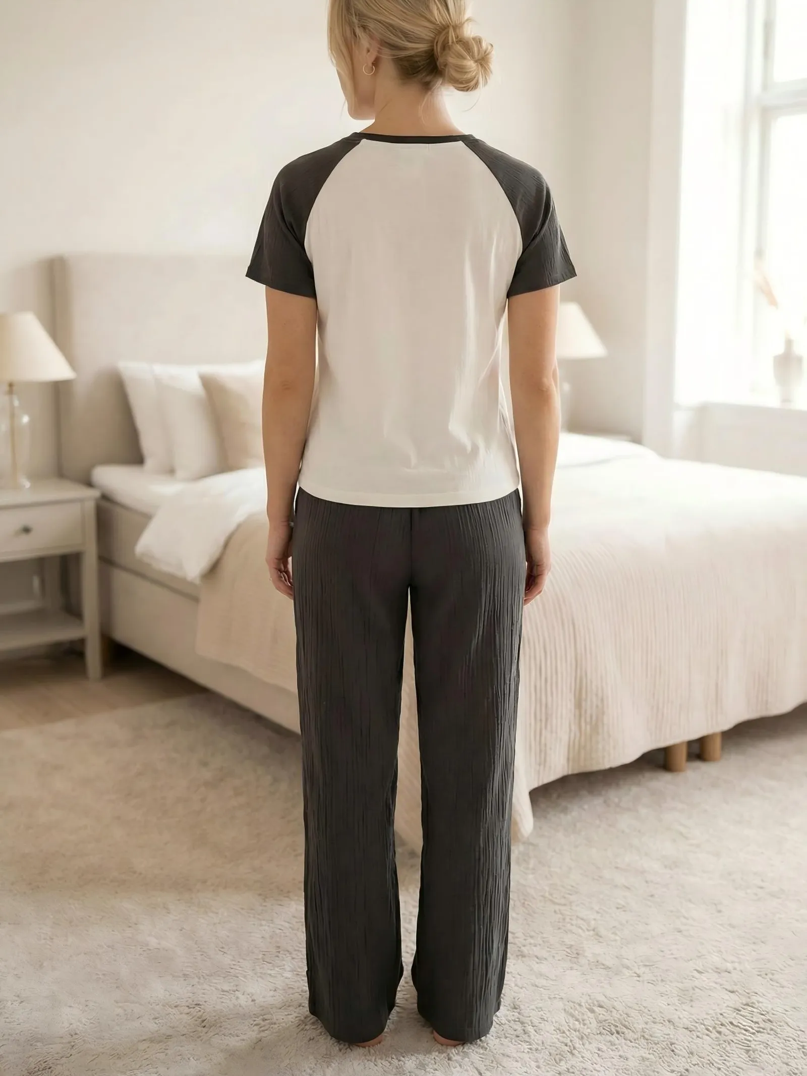 Wholesale for Europe & US Cloud Cotton Pajama Set, Trendy Personalized Loungewear · Wholesale · OEM · Worldwide Shipping - View 4