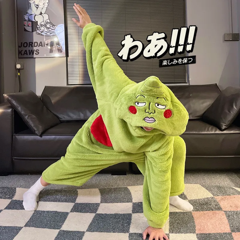 秋冬ペアルームウェアレディース大きいサイズ100 kg厚手コーラルフリースアニマルメンズ部屋着セット