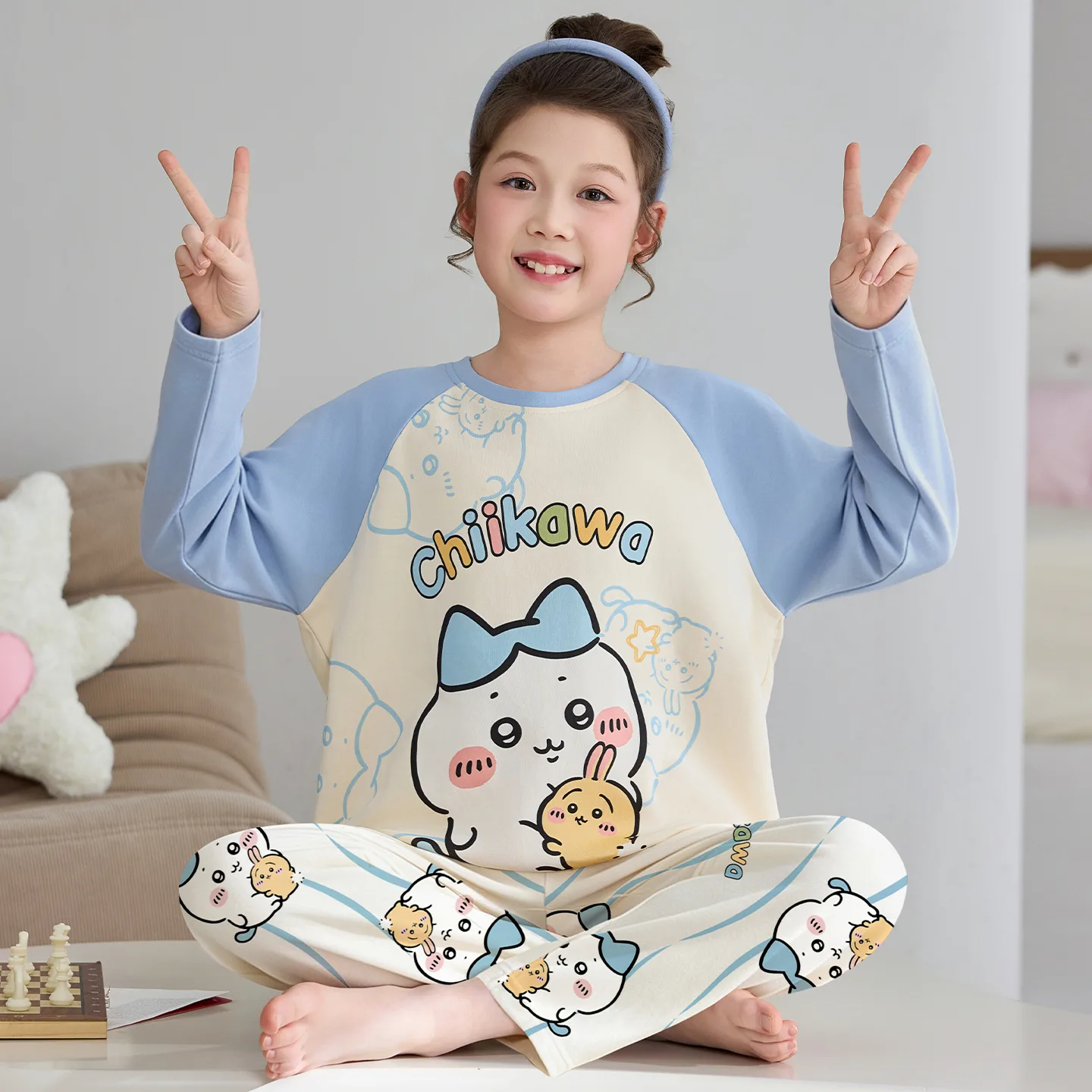 Girls' Pure Cotton Pajama Set, Cute Cartoon Long Sleeve Autumn Loungewear for Older Girls and Toddlers · Wholesale · OEM · Worldwide Shipping