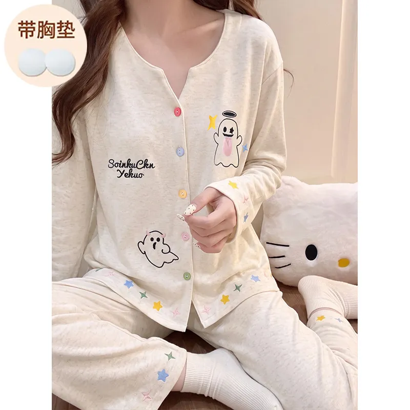 320 gram Velvet Bayberry Musim Dingin Coral Fleece Piyama Wanita Cardigan Kancing Bisa Dipakai di Luar Set Pakaian Rumah · Grosir · OEM · Pengiriman Global - Detail 7