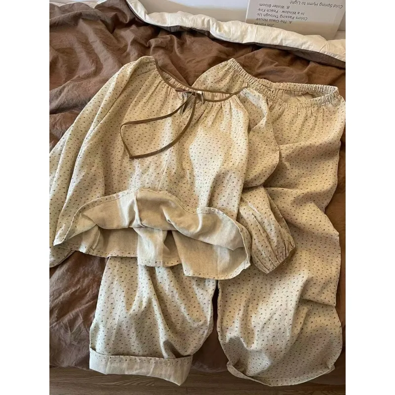 بيجامة فلانيل نسائية للخريف والشتاء فضفاضة مقاسات كبيرة سميكة سترة نسائية طقم ملابس منزلية · بيع بالجملة · تصنيع حسب الطلب · شحن عالمي - Detail 2