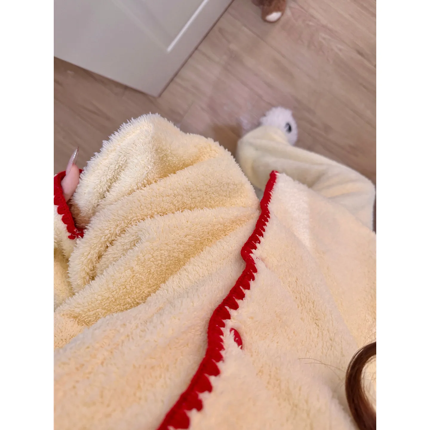 Zhenbei Fleece Cardigan Pajamas Women Winter 2026 New Thickened Warm Plus Size Loungewear Set · Wholesale · OEM · Worldwide Shipping - View 3