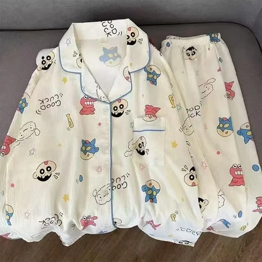 Source Factory Cloud Cotton Pajamas for Girls Sweet Style Autumn Long-Sleeve Long-Pants Loungewear · Wholesale · OEM · Worldwide Shipping - Detail 9