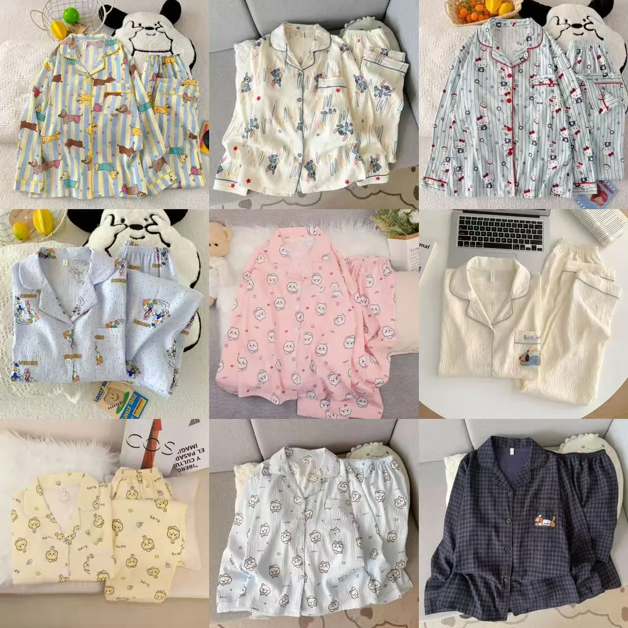 Source Factory Cloud Cotton Pajamas for Girls Sweet Style Autumn Long-Sleeve Long-Pants Loungewear · Wholesale · OEM · Worldwide Shipping