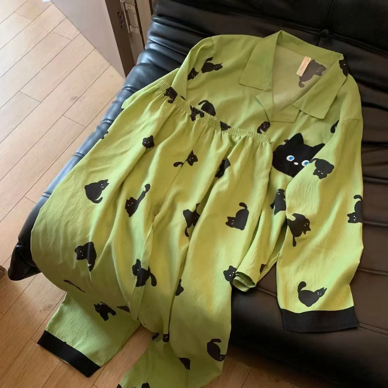 Source Factory Cloud Cotton Pajamas for Girls Sweet Style Autumn Long-Sleeve Long-Pants Loungewear · Wholesale · OEM · Worldwide Shipping - Detail 3