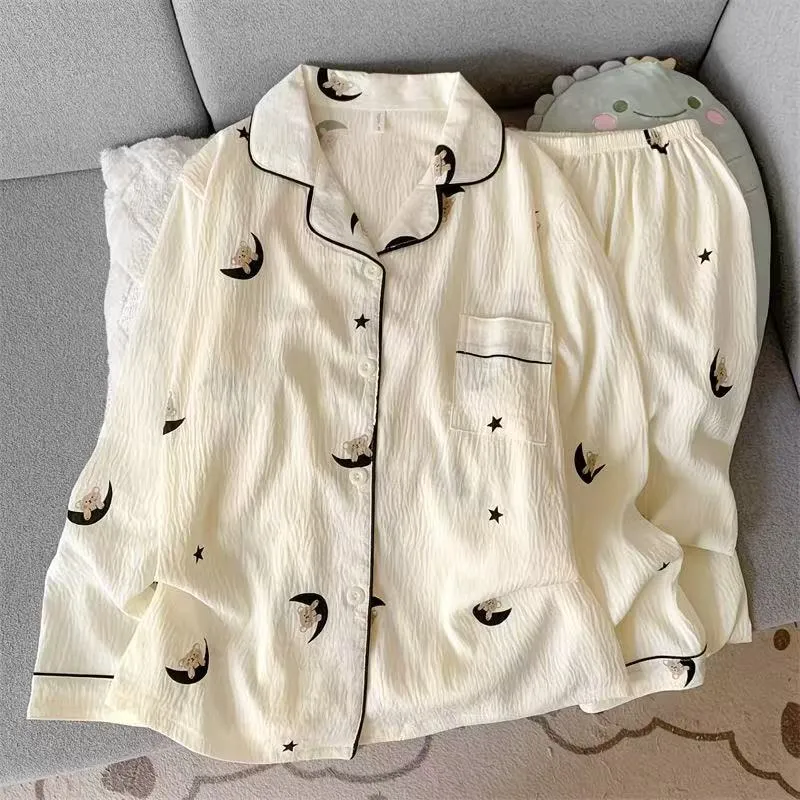 Source Factory Cloud Cotton Pajamas for Girls Sweet Style Autumn Long-Sleeve Long-Pants Loungewear · Wholesale · OEM · Worldwide Shipping - Detail 12