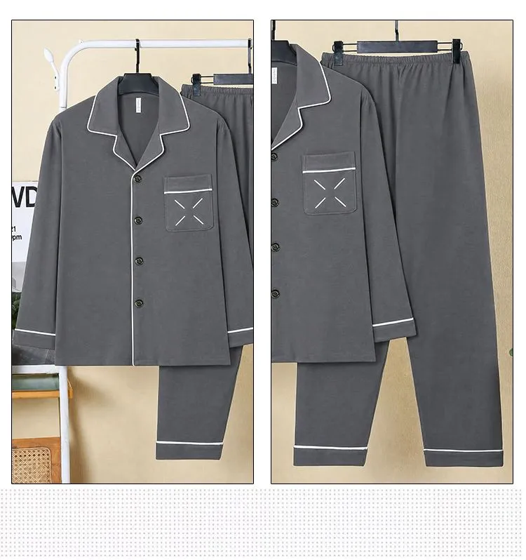 Sleep Beauty Winter Double-Sided German Velvet Jacquard Lapel Men's Pajamas Premium Light Luxury Long-Sleeve Loungewear for Outings · Wholesale · OEM · Worldwide Shipping - Detail 29