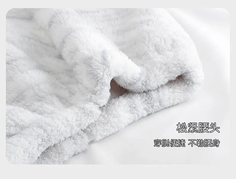Couple Pajamas Coral Fleece Autumn Winter Thickened Fleece Loose Zipper Loungewear · Wholesale · OEM · Worldwide Shipping - Detail 16
