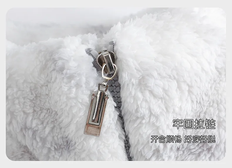 Men's Pajamas Coral Fleece Autumn Winter Thickened Fleece Loose Fit Zipper Loungewear · Wholesale · OEM · Worldwide Shipping - Detail 13