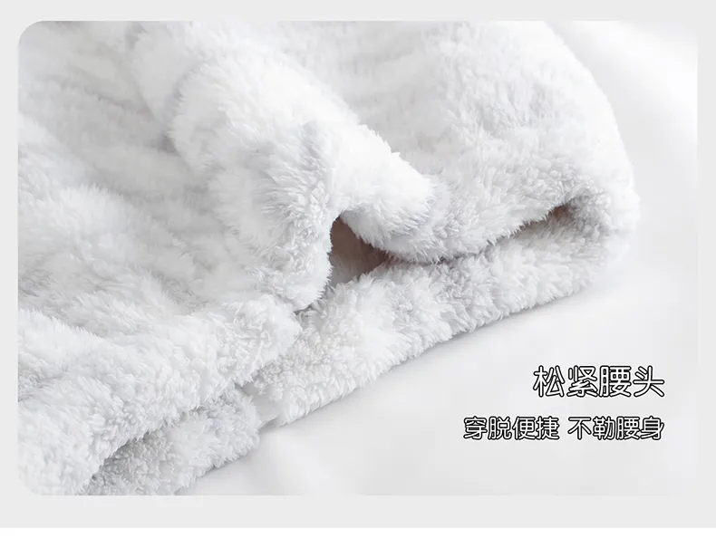 Men's Pajamas Coral Fleece Autumn Winter Thickened Fleece Loose Fit Zipper Loungewear · Wholesale · OEM · Worldwide Shipping - Detail 15