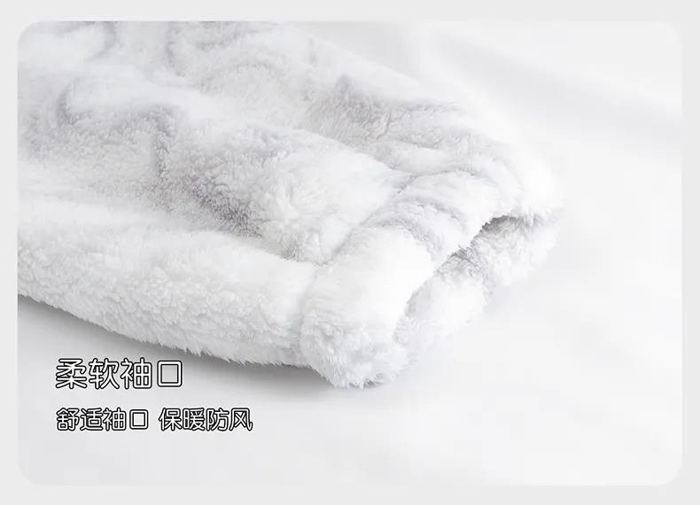 Men's Pajamas Coral Fleece Autumn Winter Thickened Fleece Loose Fit Zipper Loungewear · Wholesale · OEM · Worldwide Shipping - Detail 12