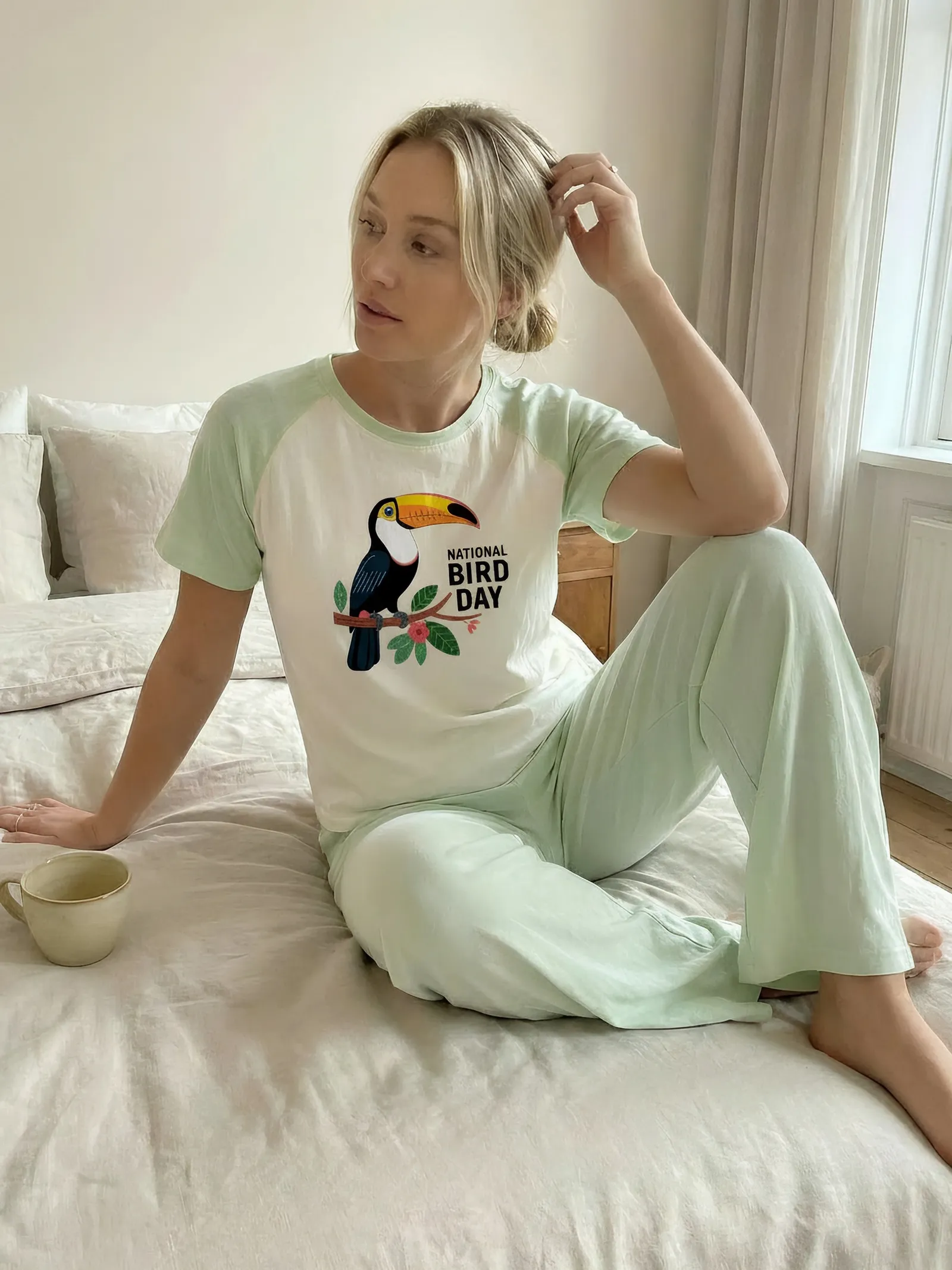 Wholesale for Europe & US Cloud Cotton Pajama Set, Trendy Personalized Loungewear · Wholesale · OEM · Worldwide Shipping - View 3