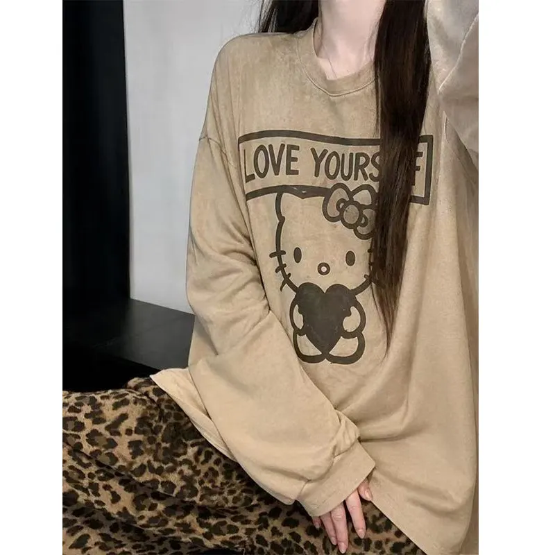 Korean Style Pajamas for Women Spring and Autumn Fashion Pajama Set Women Purple Tone Little Leopard Cute Loungewear Set · Wholesale · OEM · Worldwide Shipping - Detail 5