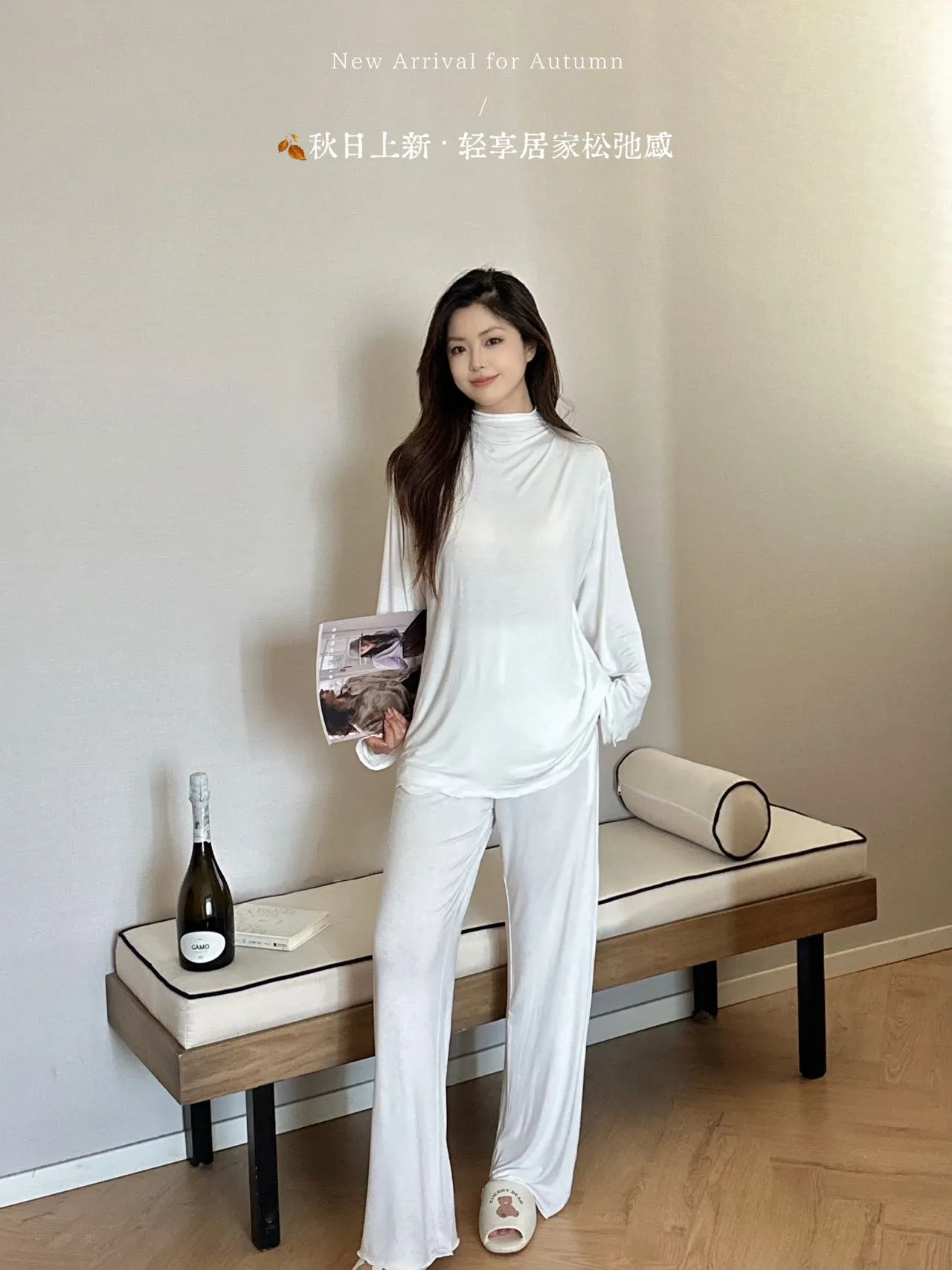 여성 잠옷 하이넥 레이어드 가능 마스크 수면복 · 도매 · OEM · 전 세계 배송 - Detail 20