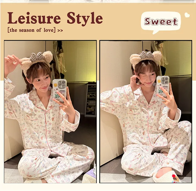 Orange Heart Winter Cartoon Sweet Double-Sided Dralon Thermal Cardigan Sleepwear for Women Casual Loungewear · Wholesale · OEM · Worldwide Shipping - Detail 11