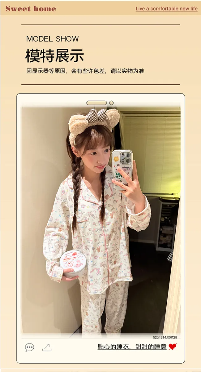 Orange Heart Winter Cartoon Sweet Double-Sided Dralon Thermal Cardigan Sleepwear for Women Casual Loungewear · Wholesale · OEM · Worldwide Shipping - Detail 7