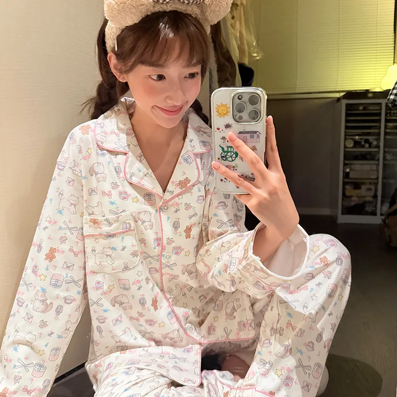 Orange Heart Winter Cartoon Sweet Double-Sided Dralon Thermal Cardigan Sleepwear for Women Casual Loungewear · Wholesale · OEM · Worldwide Shipping - View 1