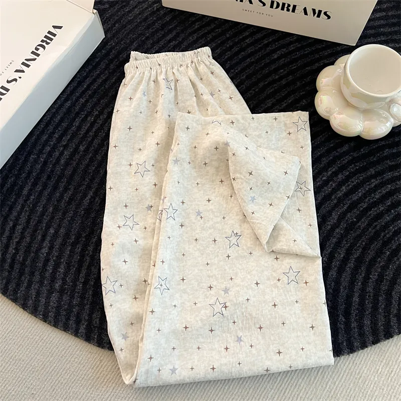 Women's Pajamas 2026 New Spring Autumn Long Sleeve Long Pants Loose Loungewear Set · Wholesale · OEM · Worldwide Shipping - View 4