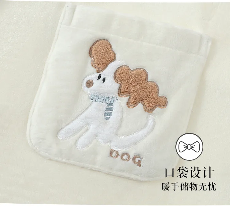 Couple's 280g Island Fleece Double Pocket Online Price Control Not Lower Than 99.9 Yuan · Wholesale · OEM · Worldwide Shipping - Detail 15