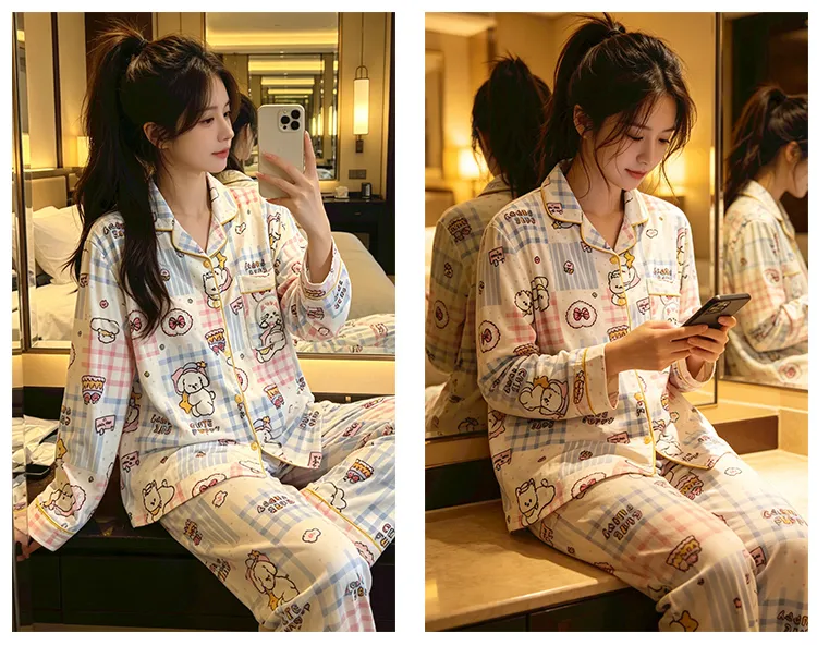 Yidiemeng Winter New German Velvet Plus Size Parent-Child Men Women Set Cartoon Sweet Comfortable Homewear Wearable Outside · Wholesale · OEM · Worldwide Shipping - Detail 19