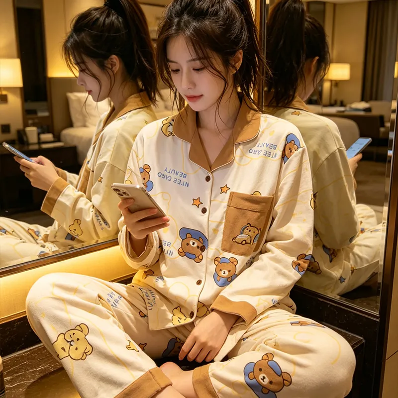 Yidiemeng Winter New German Velvet Plus Size Parent-Child Men Women Set Cartoon Sweet Comfortable Homewear Wearable Outside · Wholesale · OEM · Worldwide Shipping - View 1